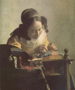 Jan Vermeer The Lacemaker (mk05) China oil painting art